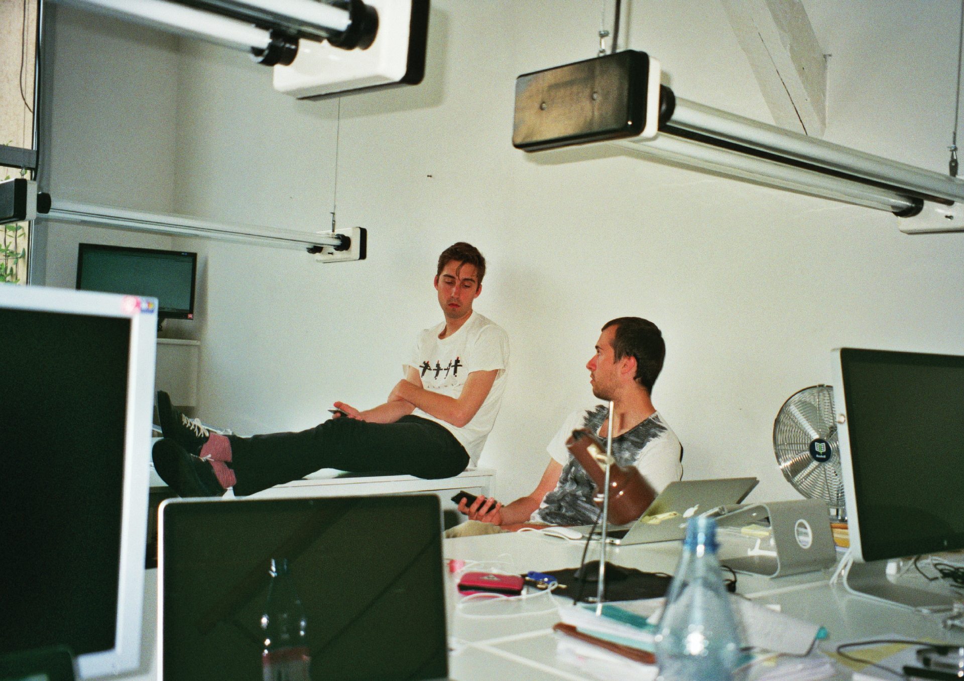 Tomaz and David in the Readmill office