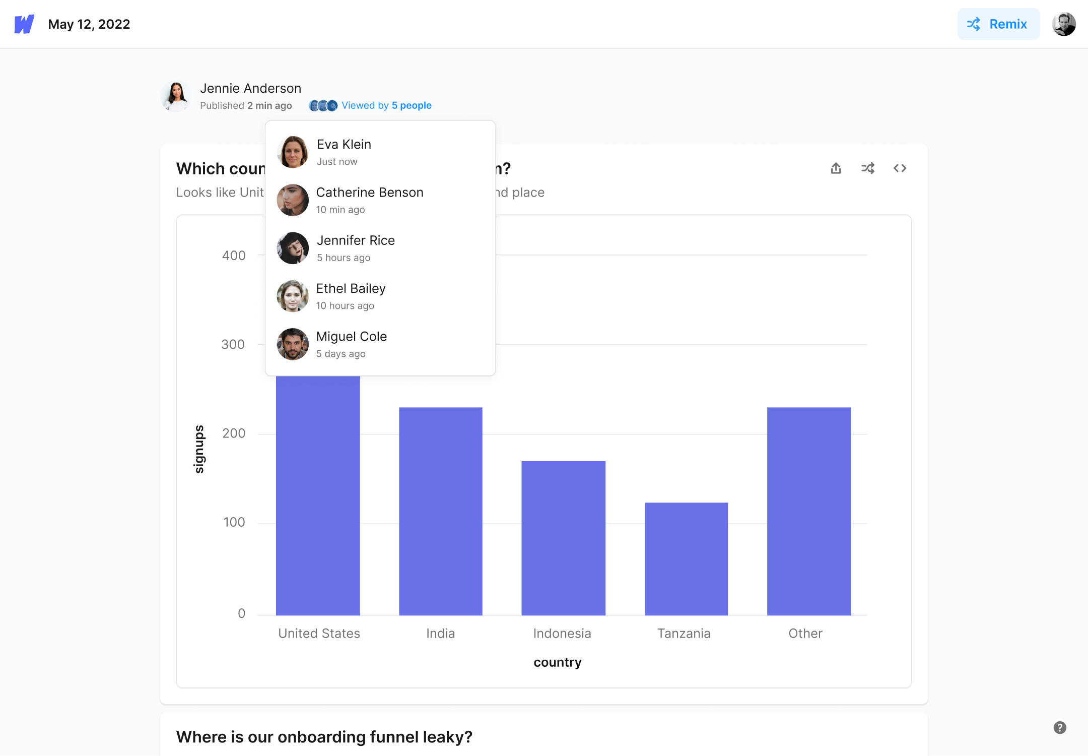 Whywhywhy viewer showing collaboration features